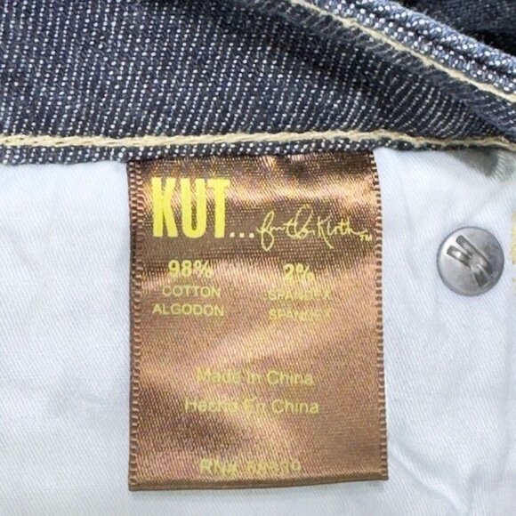 Kut From The Kloth Embellished Pocket Womens Jeans Size 6 Dark Wash - Picture 6 of 11